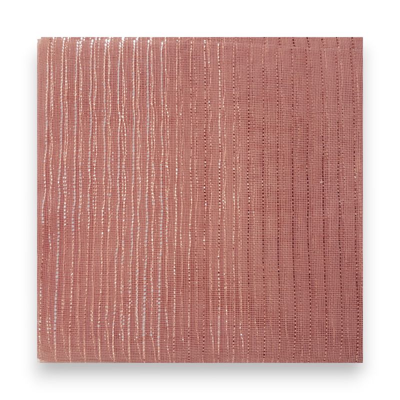 40pc 10.5&quot; Square Fine Weave Metallic Mesh Rose Gold w/Rose Gold Foil