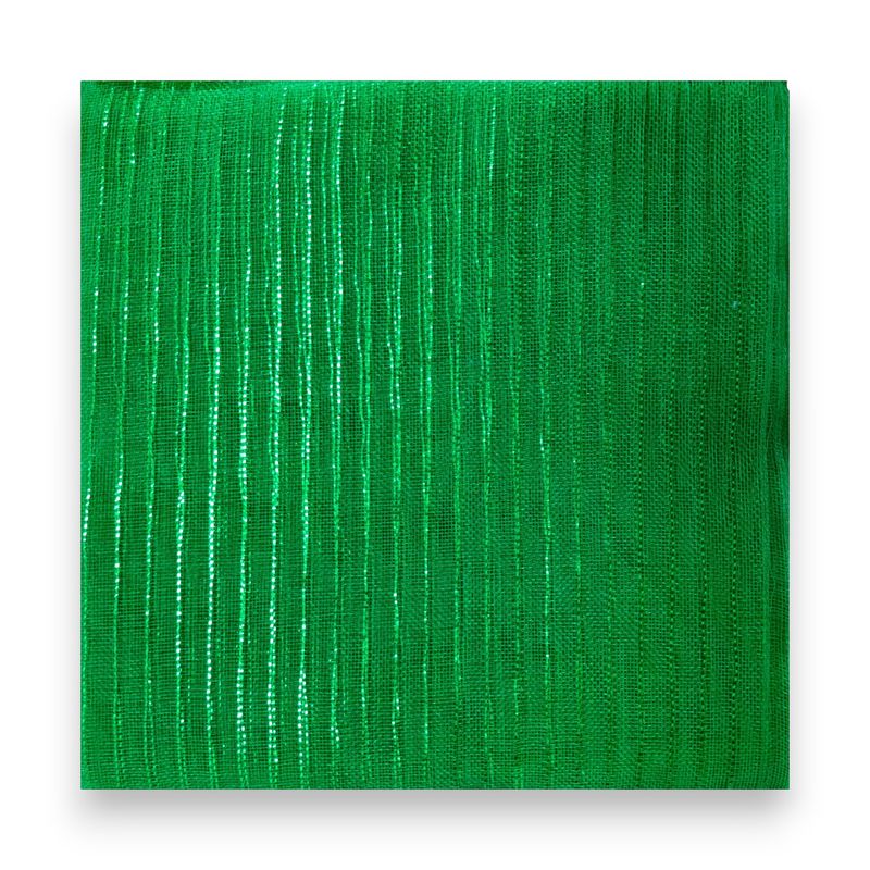 40pc 10.5&quot; Square Fine Weave Metallic Mesh Sheet Emerald w/Emerald Foil
