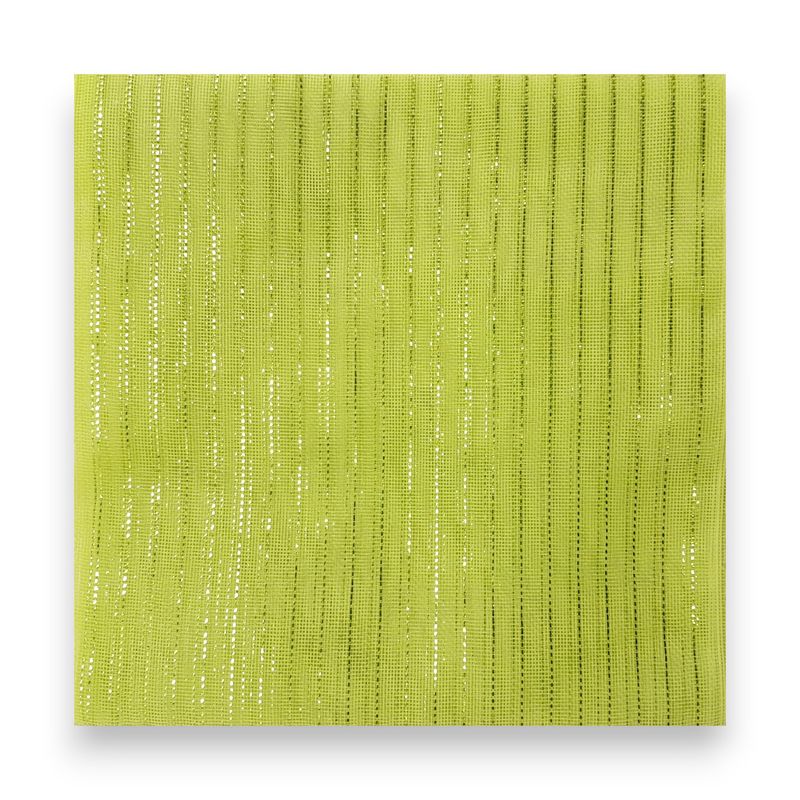 40pc 10.5&quot; Square Fine Weave Metallic Mesh Apple Green w/Lime Foil