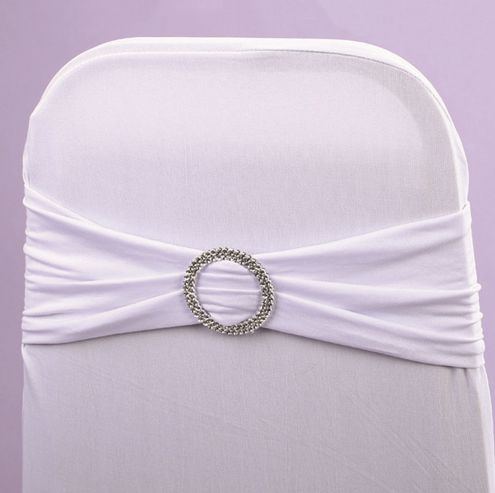 6pc 12" Spandex Sash w/Buckle White