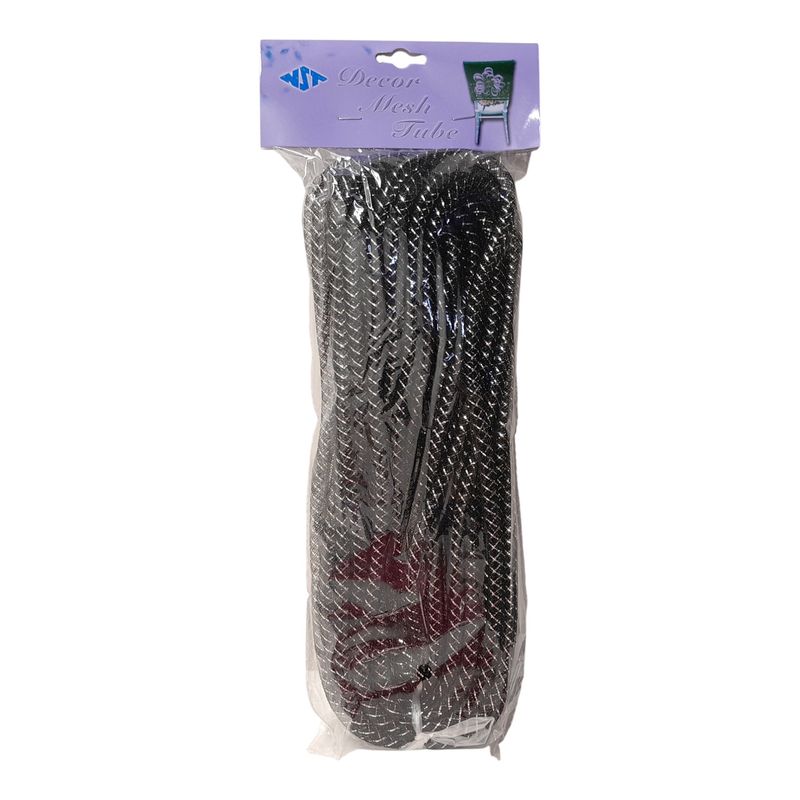8mm x 15yd Mesh Tubing Black