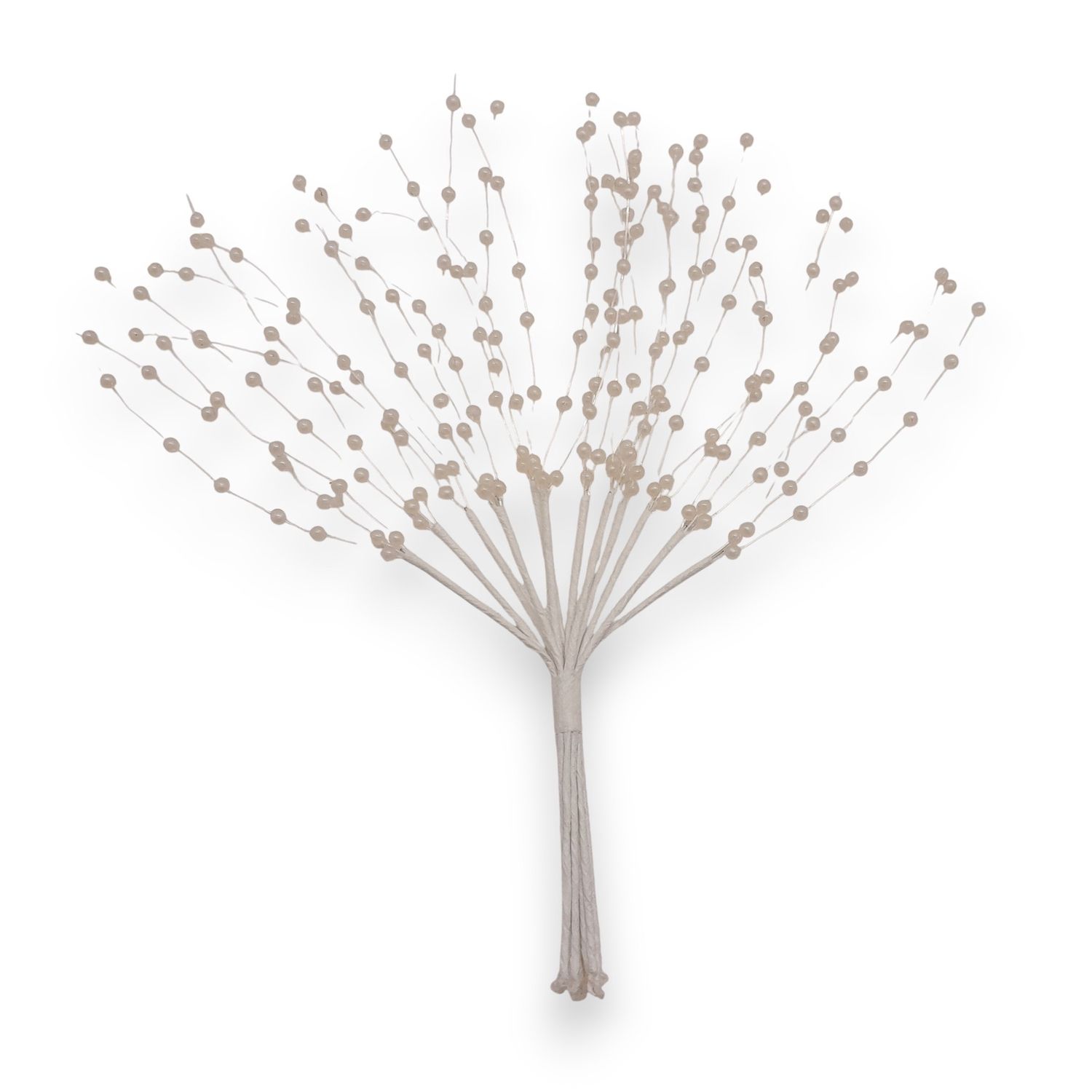 7" Straight Pearl Spray White