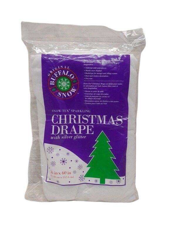 36&quot;x60&quot; Glitter Snow Drape