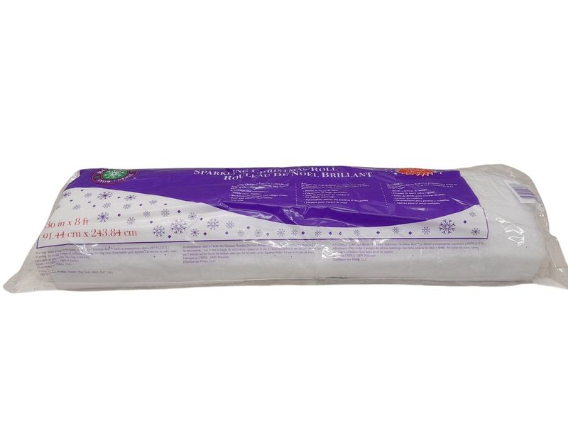 36&quot;x8&#39; Glitter Snow Tex Roll