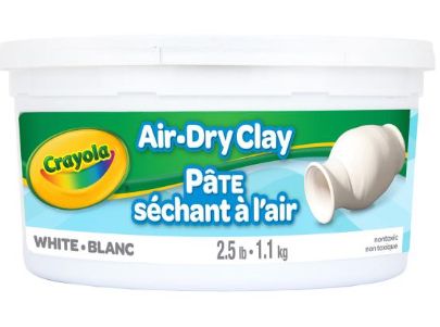 2.5lb Crayola Air Dry Clay White