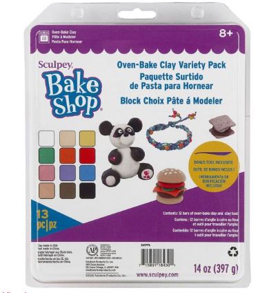 13pc14oz Sculpey Bake Shop Oven-Bake Clay