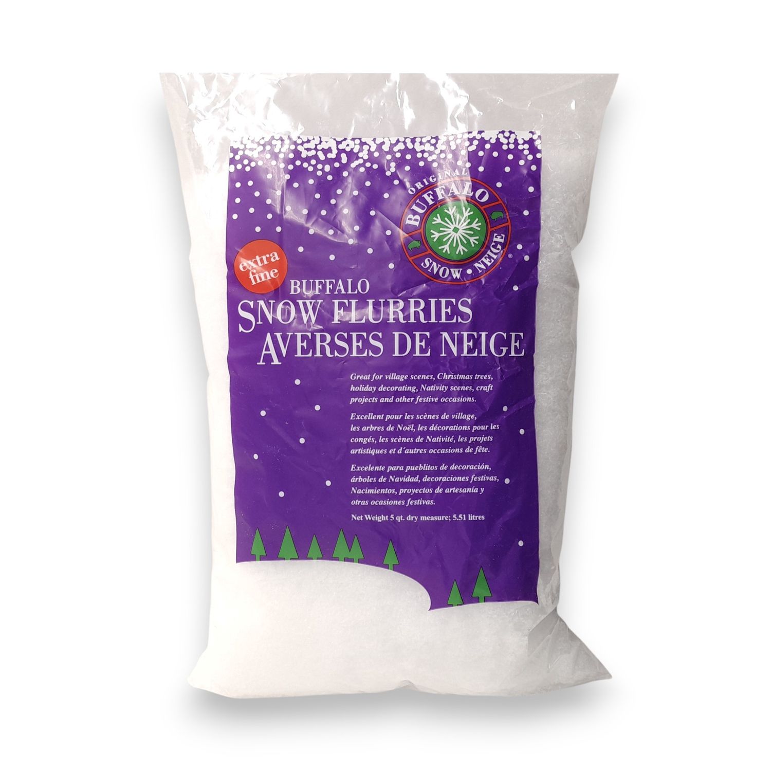 5qt Extra Fine Snow Flurries