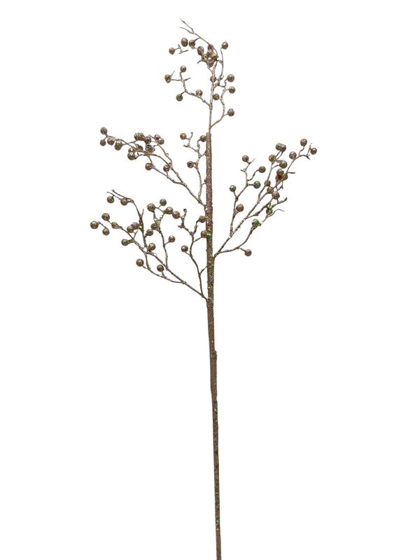 36&quot; Glitter Berry Spray Green