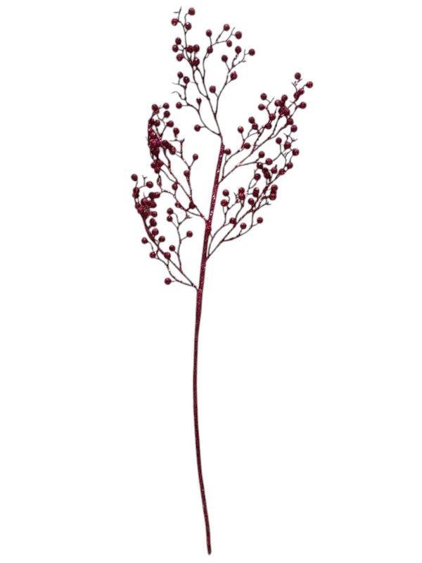 36&quot; Glitter Berry Spray Red