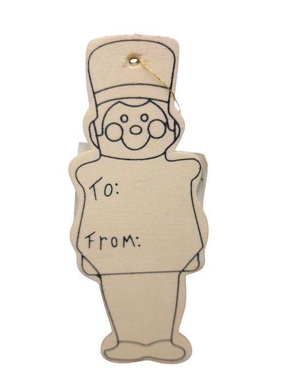 Unfinished Wood Gift Tags Assorted (1 Piece)