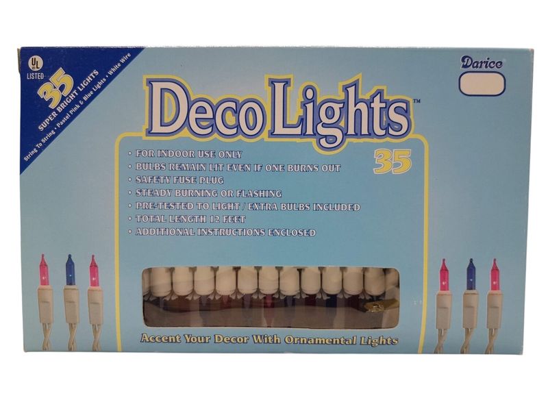 35 Lite 12ft Pink/Blue w/White Wire