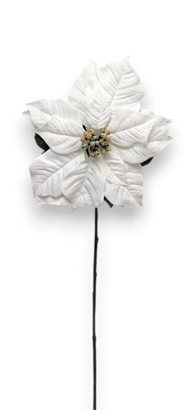 *40" Poinsettia w/15" Head White