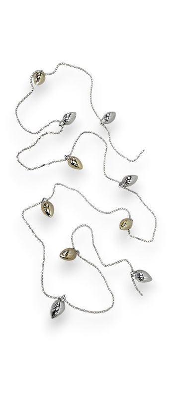 8.5' Christmas Light Bulb Garland Assorted