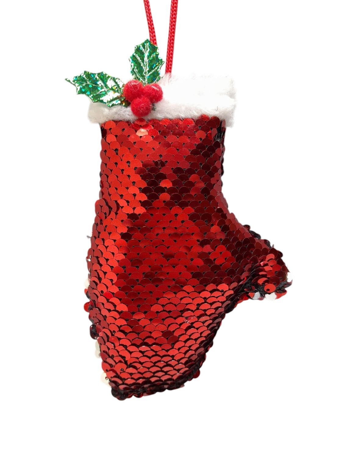 5&quot; Sequin Christmas Ornament Assorted