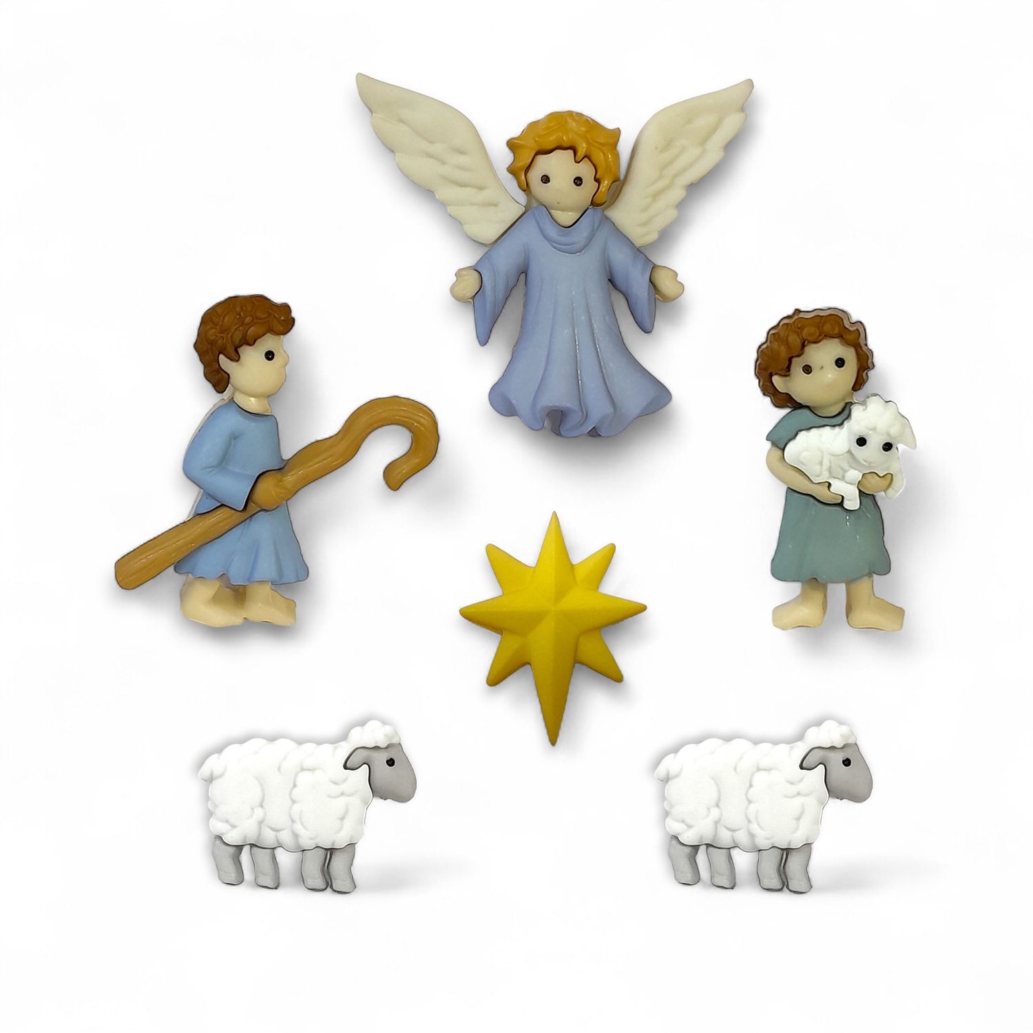 Good Shepherd Nativity Buttons 6pc