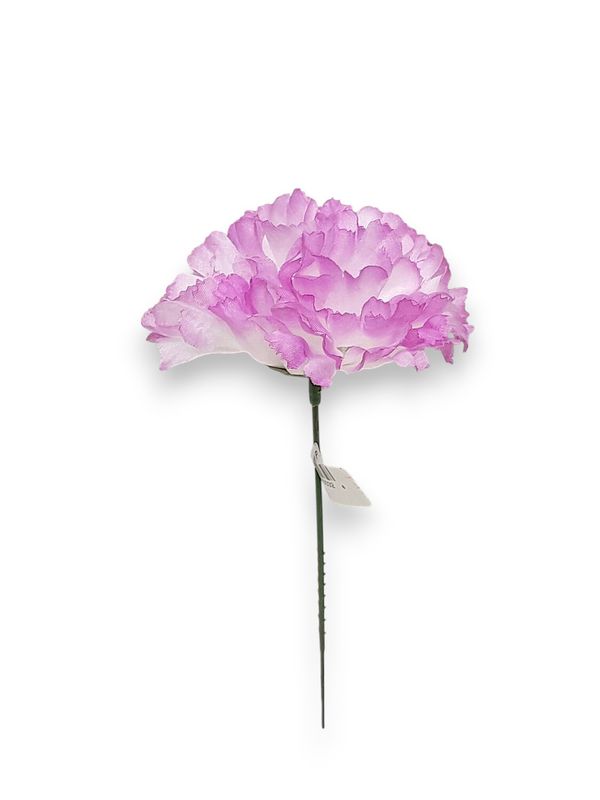 Large Carnation Pick White/Pink