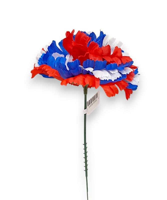 Large Carnation Pick Red/White/Blue