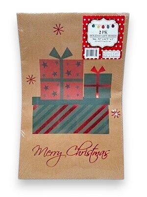 2pc 9.5"x14.75"x2" Gift Boxes Assorted (1 Pack)