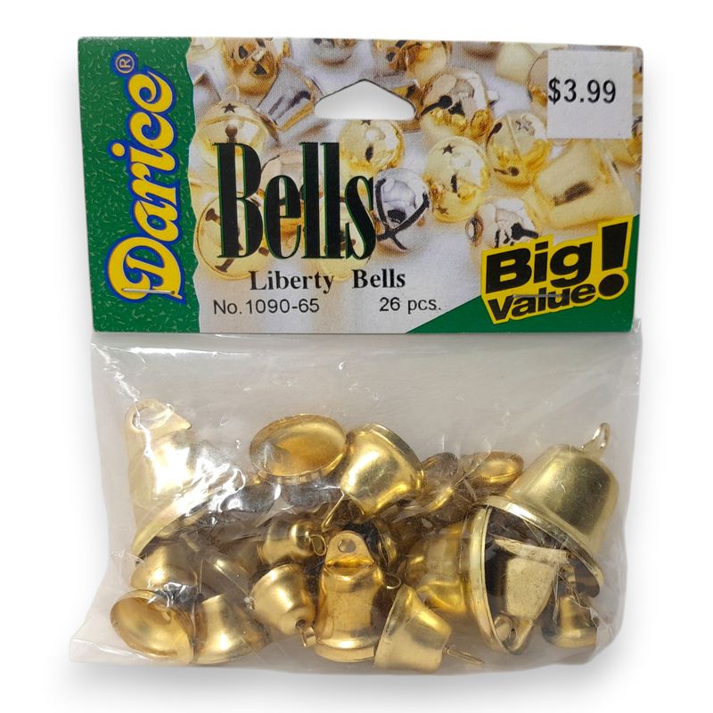 Liberty Bells Gold Assorted Sizes 26pc