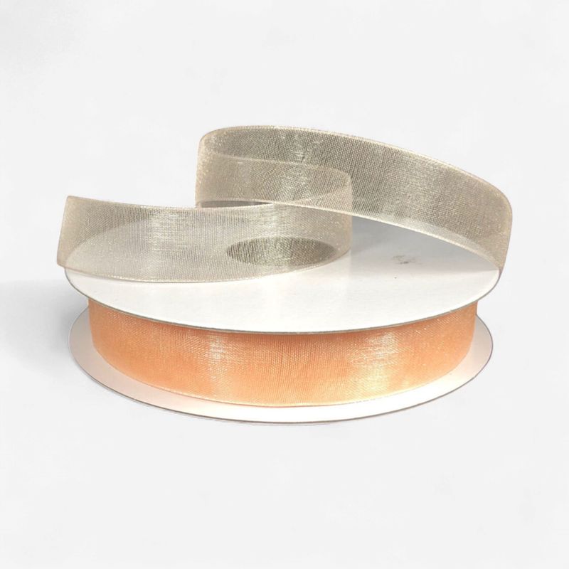 5/8"x25yd Organza Ribbon Peach