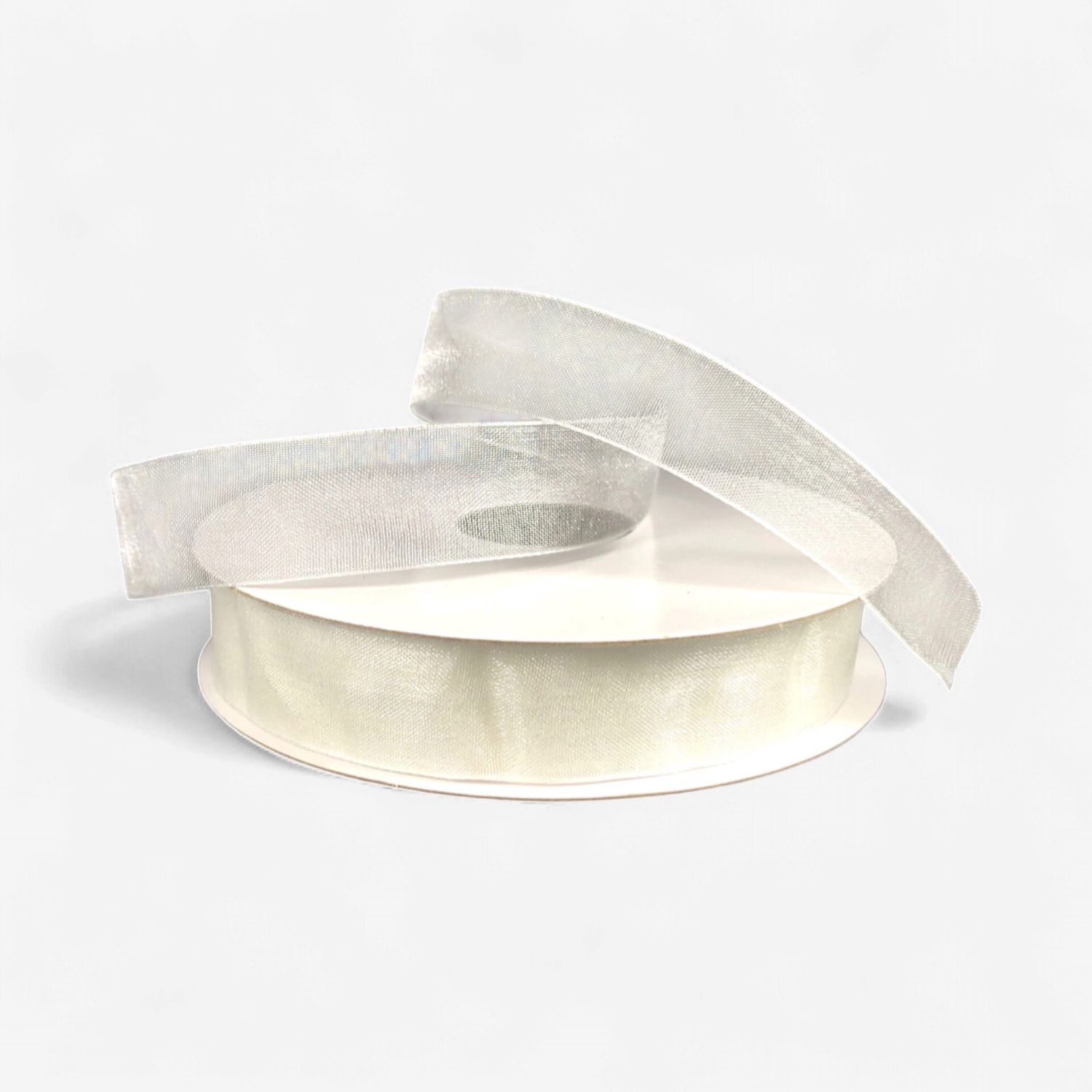 5/8"x25yd Organza Ribbon White