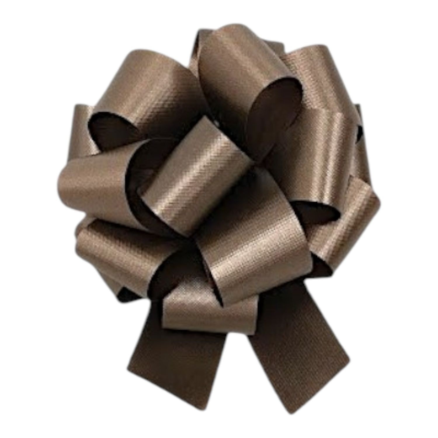 Flora Satin Pull Bow 5.5"x20 Loops Chocolate (1-7/16" Ribbon)