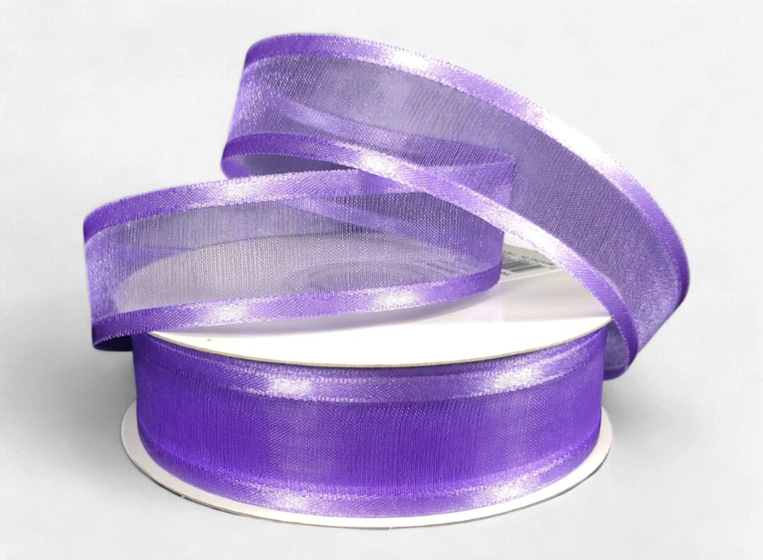 7/8"x25yd Satin Edge Sheer Orchid