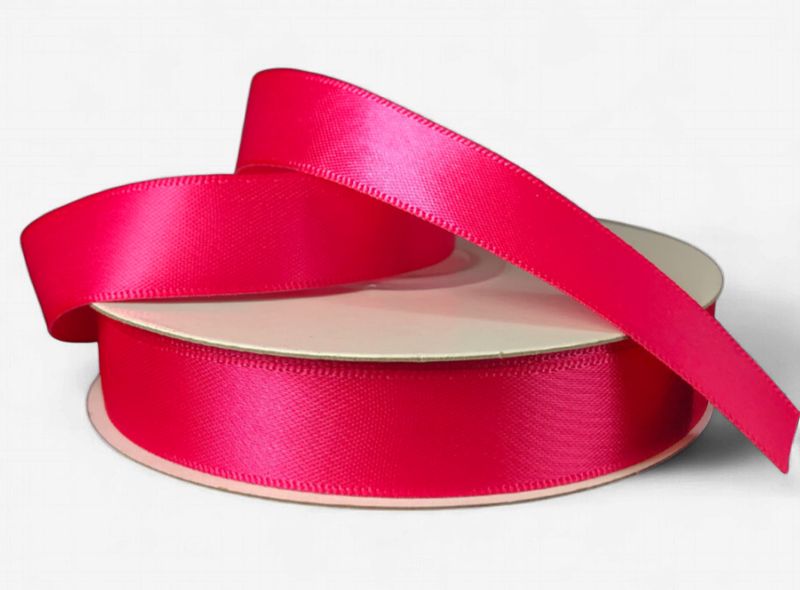 5/8"x25yd Double Faced Satin Fuchsia
