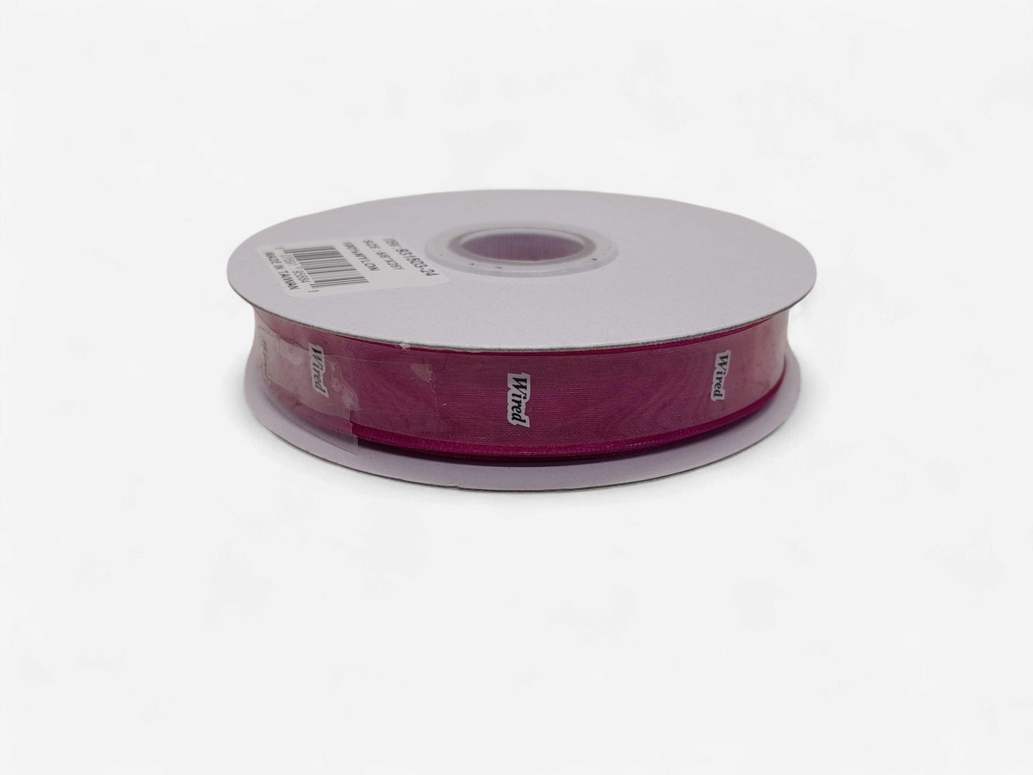 5/8"x25yd Wired Sheer Ribbon Azalea