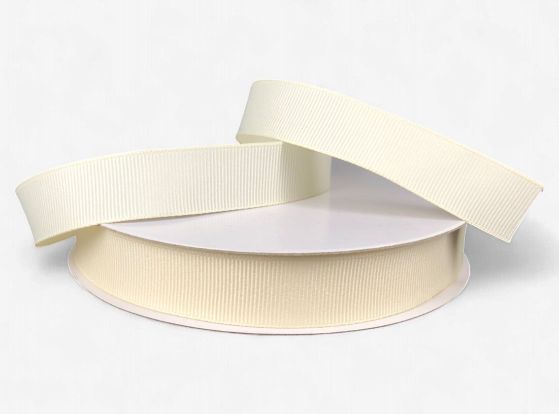 5/8"x25yd Grosgrain Ivory