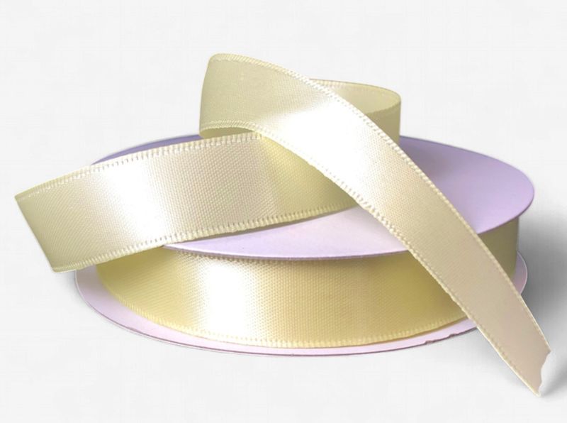 5/8"x25yd Double Faced Satin Yellow