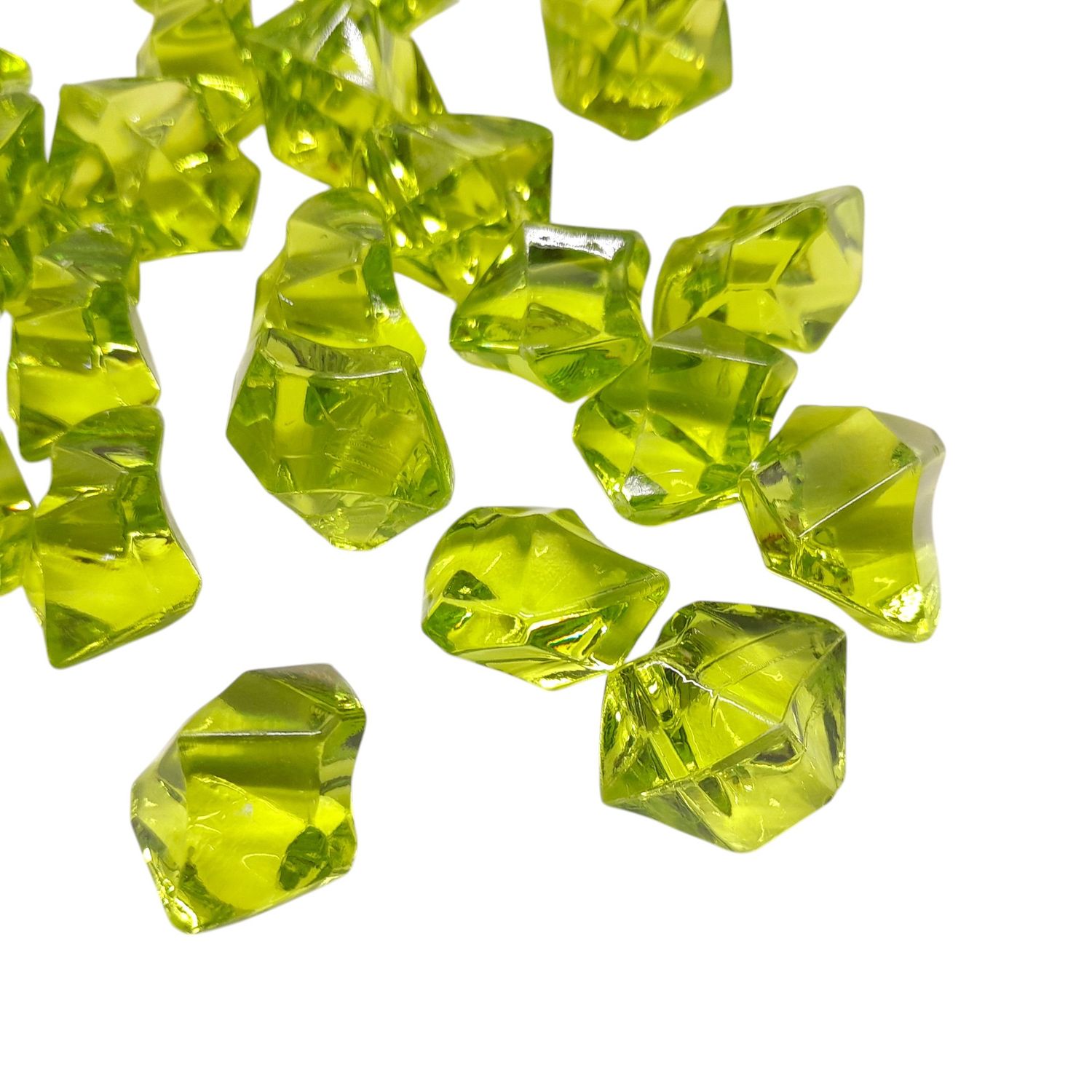 1lb 2.5cm Acrylic Rocks Lime