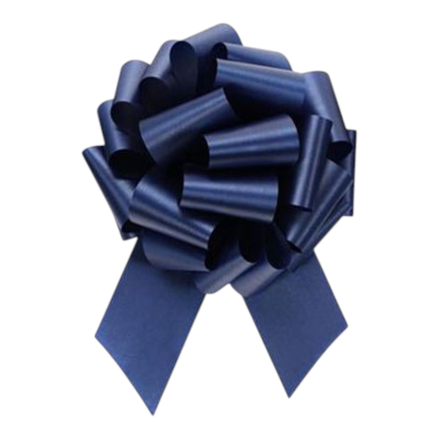 Flora Satin Pull Bow 5.5"x20 Loops Navy (1-7/16" Ribbon)
