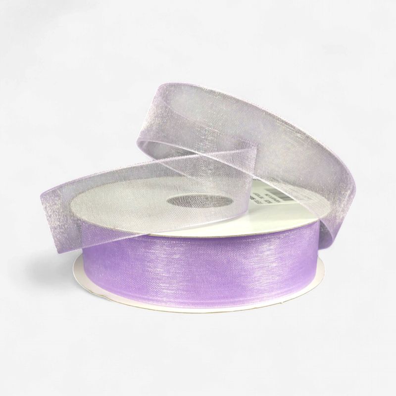 7/8"x25yd Organza Ribbon Lavender