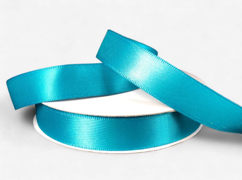 5/8"x25yd Double Faced Satin Teal