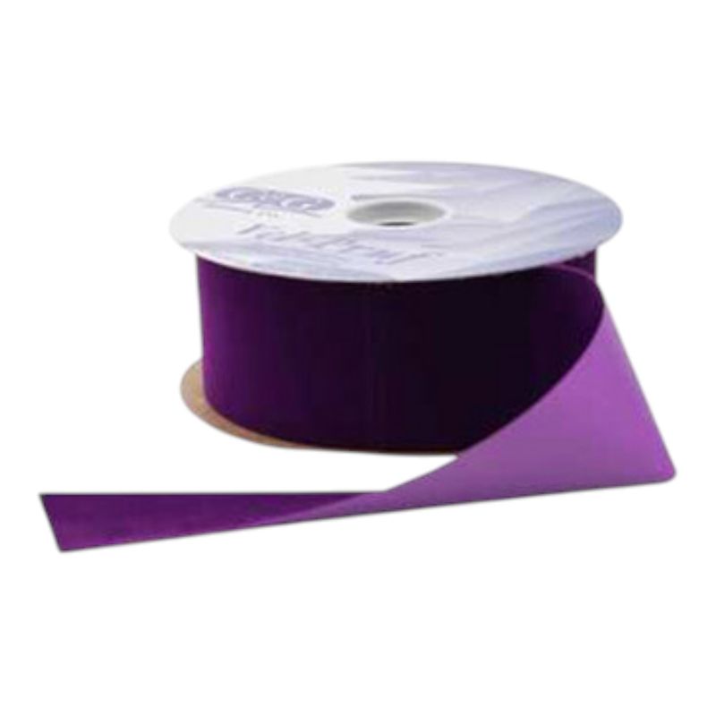 1.5"x25yd Velvet Ribbon Purple