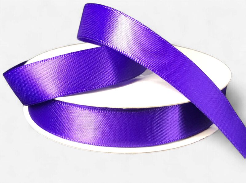 5/8"x25yd Double Faced Satin Purple
