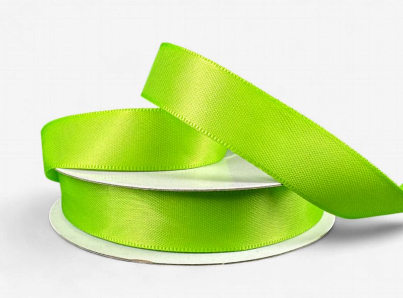 5/8"x25yd Double Faced Satin Lime