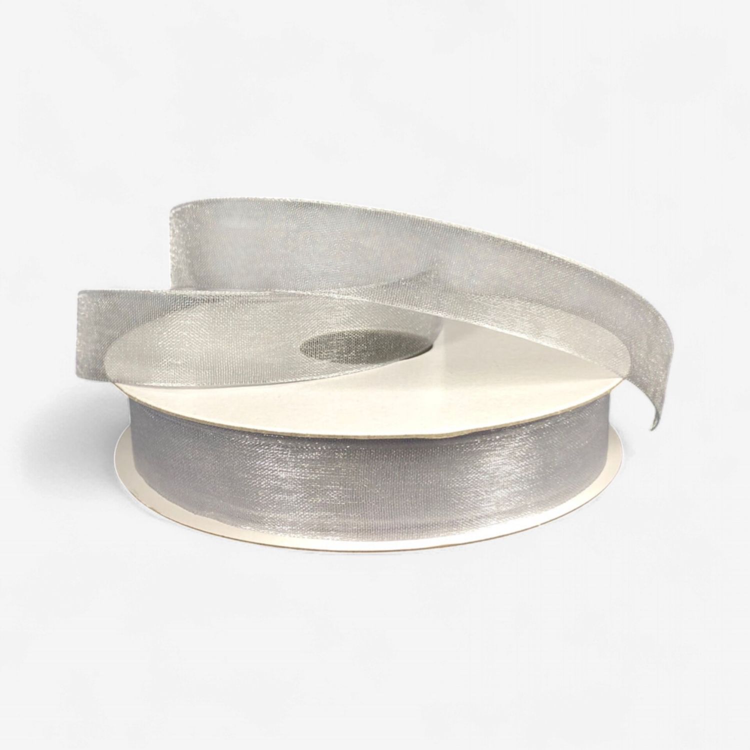 5/8"x25yd Organza Ribbon Silver