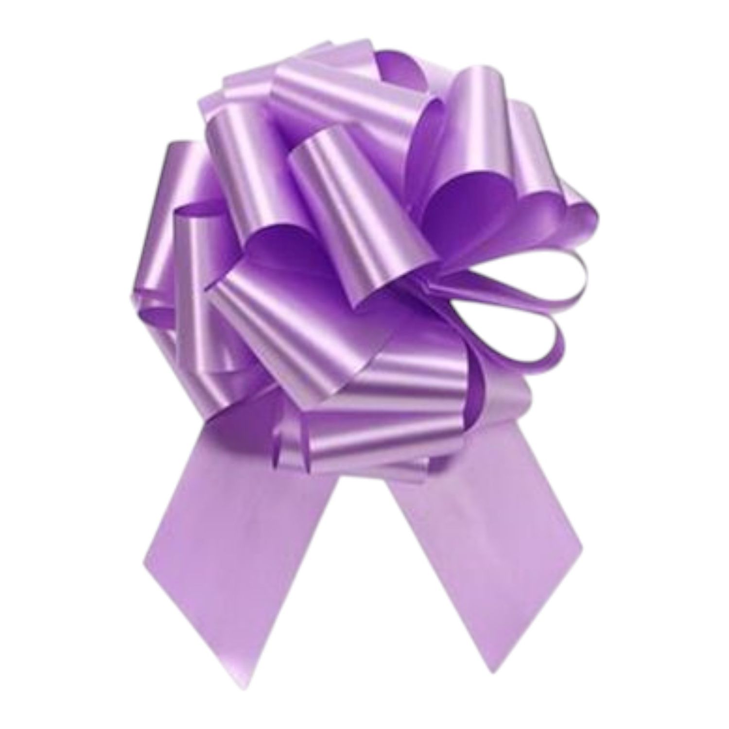 Flora Satin Pull Bow 5.5"x20 Loops Lavender (1-7/6" Ribbon)