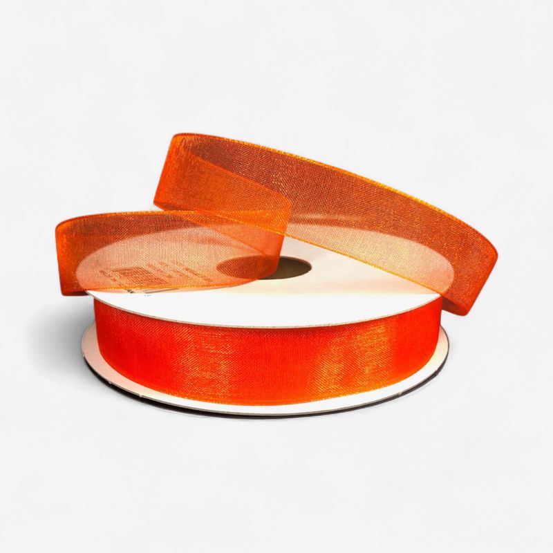 5/8"x25yd Organza Ribbon Orange