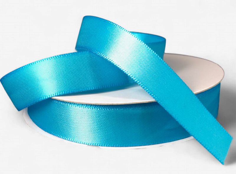 5/8"x25yd Double Faced Satin Turquoise