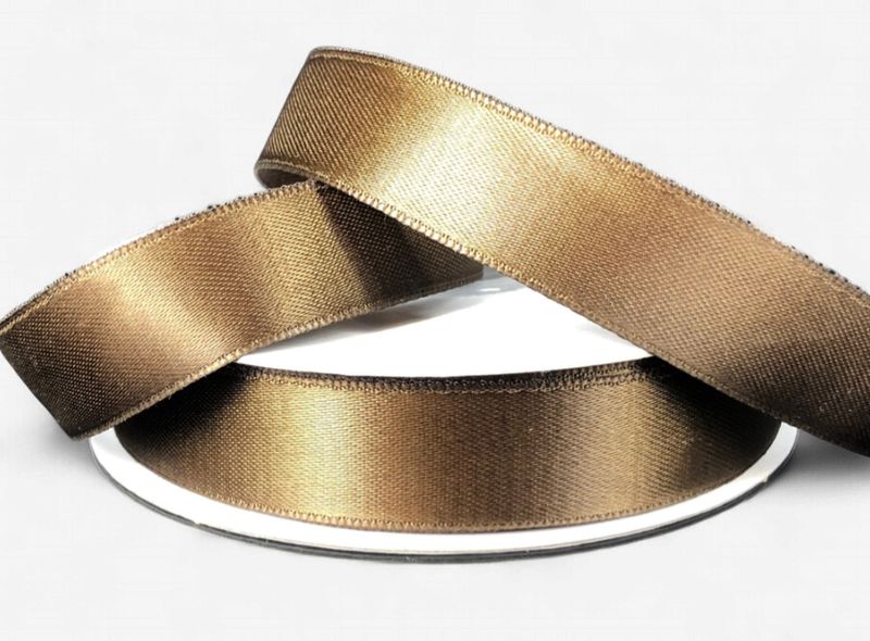 5/8"x25yd Double Faced Satin Chocolate