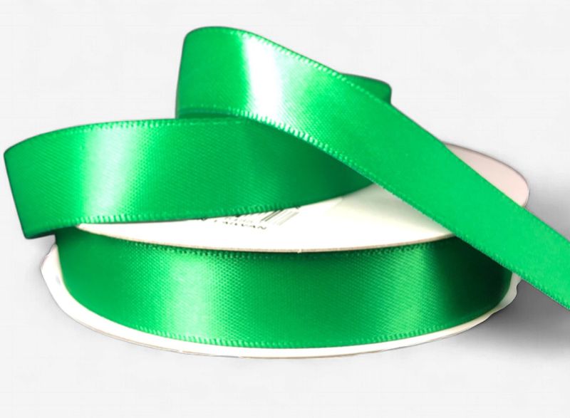 5/8"x25yd Double Faced Satin Emerald