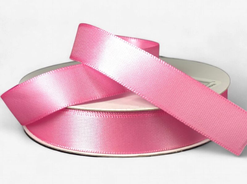 5/8"x25yd Double Faced Satin Hot Pink