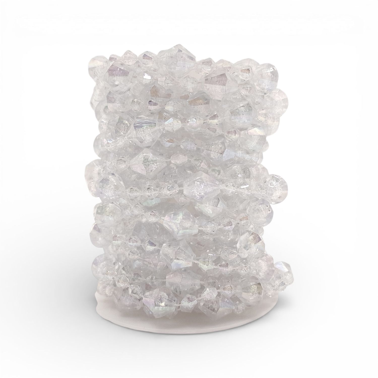 8yd 16mm Acrylic Diamond Bead Strand Clear AB
