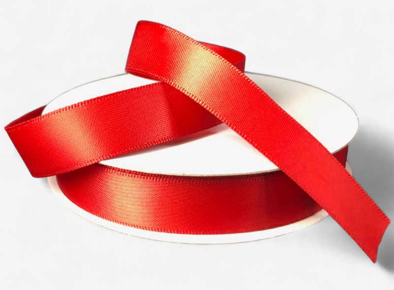 5/8"x25yd Double Faced Satin Red