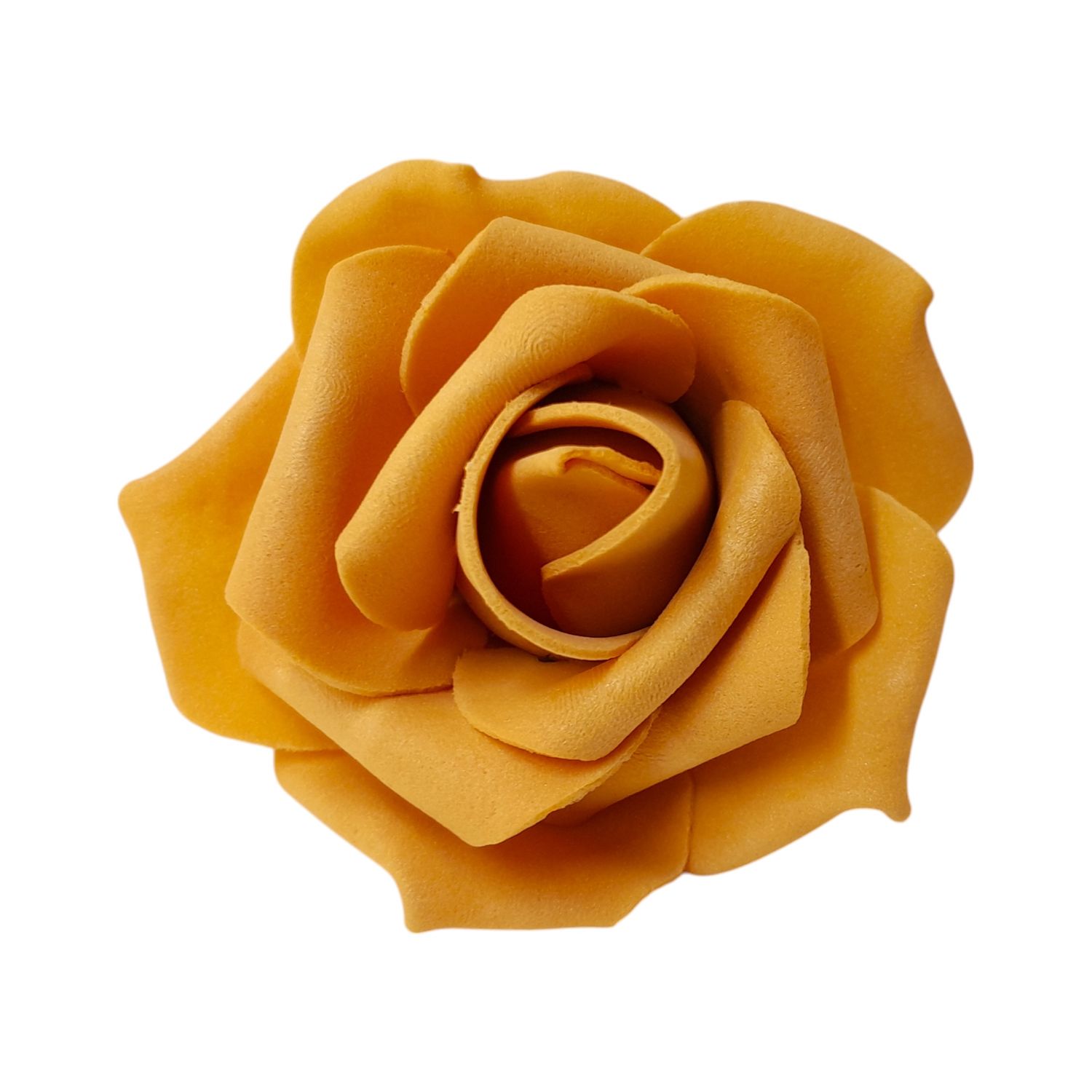 12pc 3" Foam Rose Heads Gold