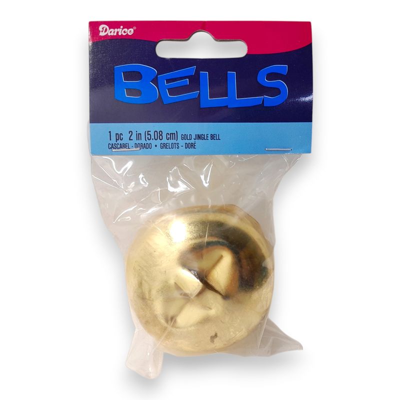 2" Jingle Bell Matte Gold