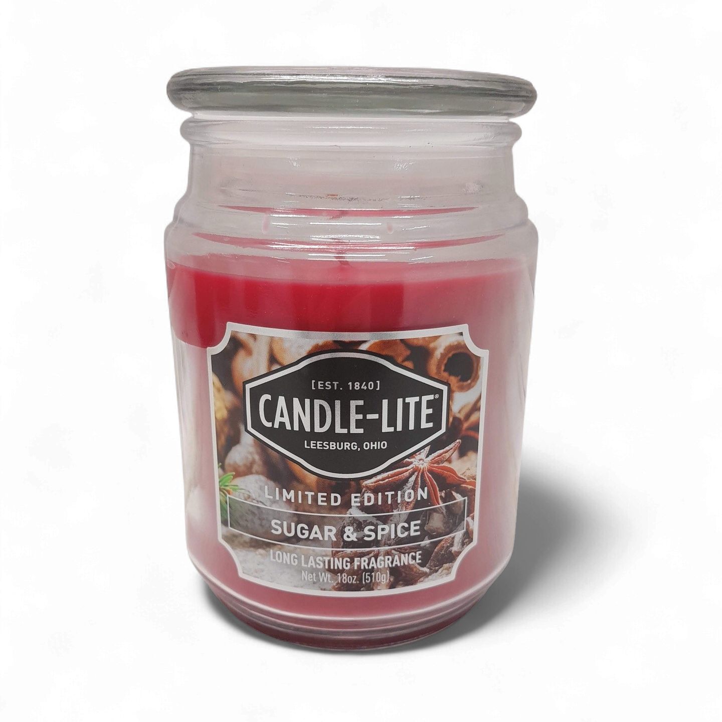 18oz 1 Wick Jar Candle Sugar &amp; Spice